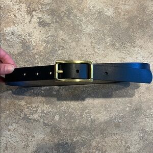 Fossil Black Belt with Gold Buckle